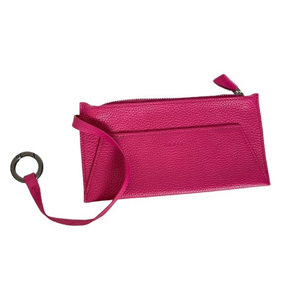 ***SOLD*** AKRIS | Authentic 100% leather Pink Medium Foldable Tote Star Bag - Picture 9 of 15